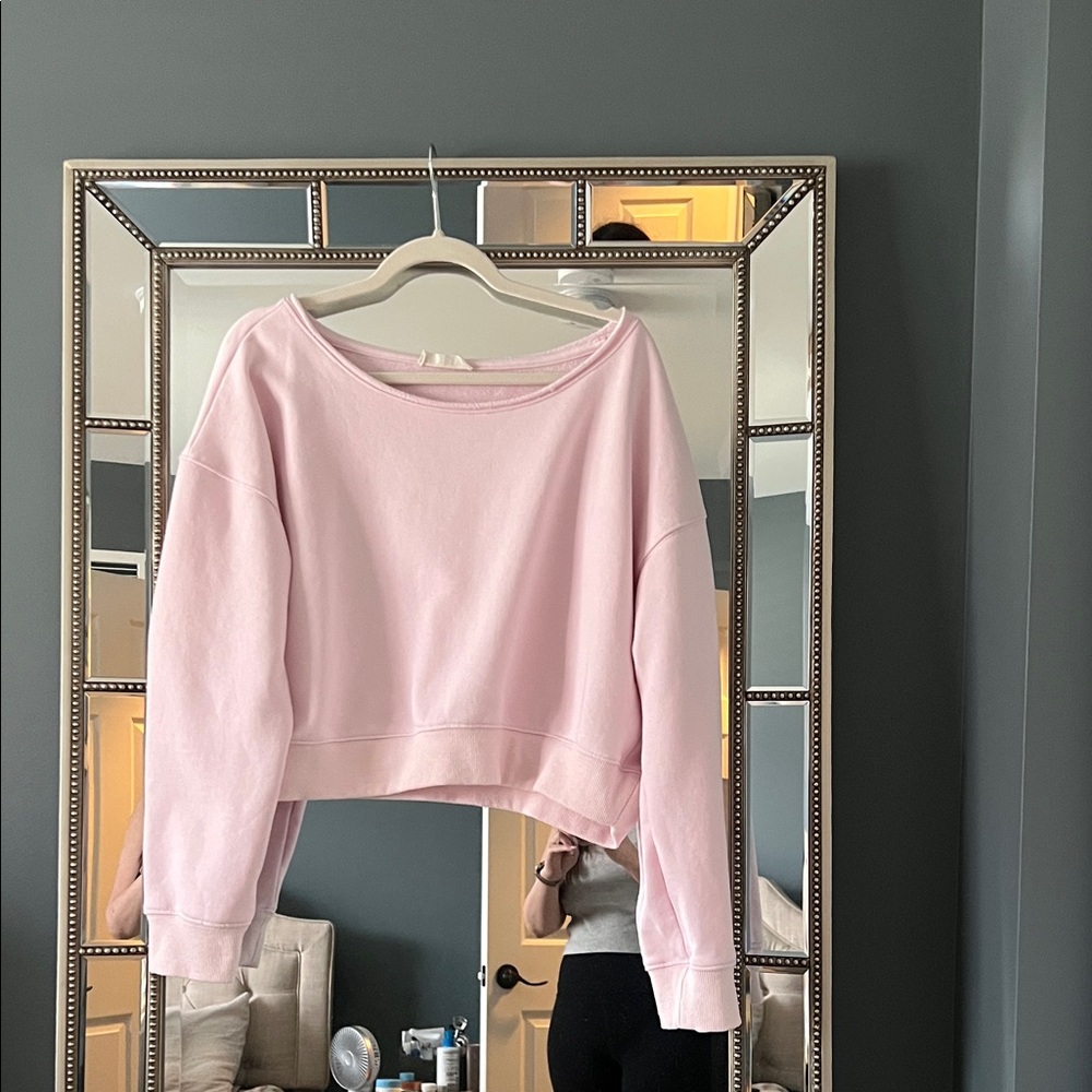 Together Light Pink Cropped Sweatshirt